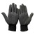 稳斯坦 WF122 尼龙手套 点胶防滑手套点珠劳保手套耐磨防护手套 (12双)黑色