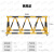 质尊 拒马护栏移动路障 道路安全防撞栏挡车阻车器隔离栏 警示黄黑1米 单条3米起定