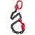 万尊 卸钢筋专用吊具3T2m起重链条吊钩吊环吊装工具
