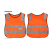 儿童反光马甲荧光服安全反光衣小学生安全幼儿园活动安全防护背心 儿童套头：草绿色