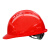 盾守 安全帽 新国标ABS 防砸透气 工业头盔电力工程工地建筑施工抗冲击 免费印字 三筋透气红色