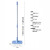 日式硬毛长柄鱼缸卫生间浴缸刷浴室地板刷清洁刷瓷砖刷墙面刷子 天蓝色铝合金地板刷RY-7118