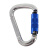 美博 梨型锁 自动D型主锁攀岩扣户外攀岩装备扣岩降探洞梨型锁 蓝色 梨型锁蓝色 