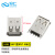 沧仁 USB接口插头 A型母座立式直插插座连接器 180°直脚17.5有边（10个装） CR-8A109