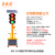 太阳能红绿灯临时交通信号灯可升降驾校学校十字路口倒计时箭头灯警示灯 200-3-30单面3灯30瓦太阳能板