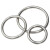 海斯迪克 HK-5120 装饰环 不锈钢圈焊接钢环 M4×30（10个） 304不锈钢实心圆环