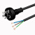 澳标电源线SAA认证澳式插头线3芯0.75/1.5平方三孔裸尾连接线 澳标0.75平方 3米