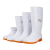 大码白色雨鞋食品厂工作雨靴防滑食品卫生靴防油加绒加棉保暖水鞋 509高筒白色加厚款 标准码 40