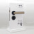 阙芊生态门锁极简磁吸室内门卧室房间黑色现代木门锁简约通用 圆底木纹款（磁吸款） 35-45MM 通用型 带钥匙