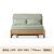 源氏木语实木沙发床现代简约可折叠床北欧小户型客厅两用双人沙发 0.95m山毛榉原木色(柳绿色)