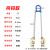油桶吊钳吊钩子吊具吊夹起重钳叉车专用卸铁桶吊钩夹子双链条挂钩 1吨加强 铁塑通用(叉车吊钩)