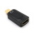 迷你MiniDP雷电接口转hdmi转接线适用于MacBook air微软surface p 雷电2Mini DP接口黑色(1080P版)