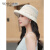 伊蒂格世品牌和纸渔夫帽子女2024夏季新款防晒帽防紫外线遮阳太阳帽 卡其色 M（56-58cm）