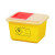 久洁3L方形利器盒卫生所锐器盒黄色小型废物桶医院诊所科室
