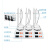 沪析磁力搅拌器 数显恒温小型多联六联加热无刷实验室磁力搅拌机 HMS-4G