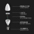 佛山照明（FSL）LED水晶灯泡E14小螺口吊灯壁灯光源节能拉尾蜡烛灯泡 5.5W-E14-黄光