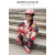 美洲狮（COUGAR） 儿童轮滑鞋护具头盔套装轮滑儿童运动防护自行车滑板护具头盔 红色可调头盔（不分码数 ） M码（适合40-70斤左右穿戴）