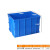 加厚塑料周转箱零件盒元件盒物料收纳箱蓝色胶框长方形物流箱子大 600-400660*486*410mm 蓝色无盖加厚新料