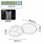 化科 无菌一次性塑料细菌培养皿 90mm三分格袋装 