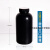 50 100 150 200 500 1000ml塑料大口圆瓶 HDPE塑料瓶 带内盖 加厚 黑色大口1000ml