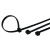 鸣固 自锁式尼龙扎带 塑料固定扎线带 电线捆扎线束带 黑色5*450/250条 ZH1633
