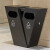 庄太太【黑色】户外垃圾桶 不锈钢大号环卫景区磨砂现代简约 物业创意分类垃圾桶