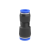气管快速快插变径接头PG6-4/10-8/16-12气动元件空压机配件气泵 蓝色 PG8-6(100只装)
