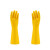 尔苗 南洋牛筋乳胶手套 耐酸碱橡胶加厚耐磨防水洗衣天骄胶皮手套 黄色 3双装 L码