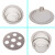 实验室玻璃干燥器150 180 210 240 300mm透明棕色真空干燥皿盖子 变色硅胶500g(干燥剂)