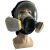 晋广源 CF01全面罩自吸过滤式防毒面具 01球形面罩黑色+配7号滤毒盒七件套