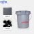 带刻度加水桶长嘴塑料提水桶保洁带刻度方口水桶 14L大号灰色
