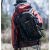 川布登山包可挂登山杖户外登山轻量化徒步旅行多功能大容量双肩背包 黑色