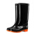 钢米 雨鞋男士水鞋雨靴防滑防水水靴 高筒单层 (单位：双)43 黑色