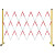绝缘施工电力围栏安全玻璃钢圆管伸缩围栏不锈钢隔离带围挡可移动 1.2*3米管式(红白/黑黄)