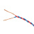 起帆(QIFAN)电线电缆 RVS2*0.5平方双绞线 国标电源花线 双股多芯铜芯软线 红白 100米