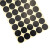 海斯迪克 HK-5137 圆点标签贴纸 彩色不干胶圆形铜版色标分类记号贴纸 10mm黑色（2475贴/包）
