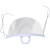定制适用于餐饮专用口罩透明塑料厨房餐厅食堂厨师商用防雾口水飞 白色防雾散装100个(独立包装)