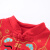 哈贝比婴儿外套男女童新年系列衣服夹棉保暖长袖喜庆中国风冬外服 红色 80cm