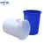 中环力安 大号塑料桶 圆形收纳桶大容量水桶酒店工业环卫物业垃圾桶 【50L白色无盖】