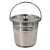 铁桶不锈钢水桶圆桶大容量储水桶手提幼儿园食堂铁皮桶油桶定制 34cm(18升) 300板材