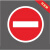 道闸杆反光标牌安全警示牌标志停车场指示牌出入口标识牌 入口英文 30x30cm