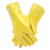 东亚 028 PVC防酸碱手套工业劳保防护手套  10付/包 XL码 028 黄色 XL