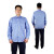 大杨820制服式长袖衬衣 50套 套装 （联系客服备注尺码）蓝色 定制
