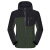 石末（SHIMO）  冲锋衣男士新款时尚拼色简约软壳户外休闲防风防水登山徒步单衣 绿色 5XL