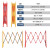 塑料铁马护栏铁停车场公路隔离加厚防撞交通施工路障吹塑伸缩护栏2500*950*370mm黄色 伸缩护栏2300×1070×480mm红色