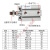 外牙外螺纹薄型气缸SDA32-10/15/20x25*30*35-40-50-60-70-75-SB SDA32-10B