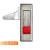 定制适用磨沙MS603电控箱锁红珠不带钥匙直片左右弯片厂家直销MS240电柜锁 红色通开