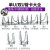 炑枫镀锌管卡双U型管卡双U螺栓十字管卡U型抱箍螺栓固定铁管管扣螺栓 双U6分卡6分