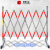 仁南不锈钢伸缩围栏可移动式学校安全防护栏户外施工警戒隔离折叠护栏 加厚高1.2m*2米长