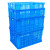 蓝色塑料周转筐 加厚长方形蔬菜水果筐 熟料中转框塑料筐 快递物 外600*420*350mm2个